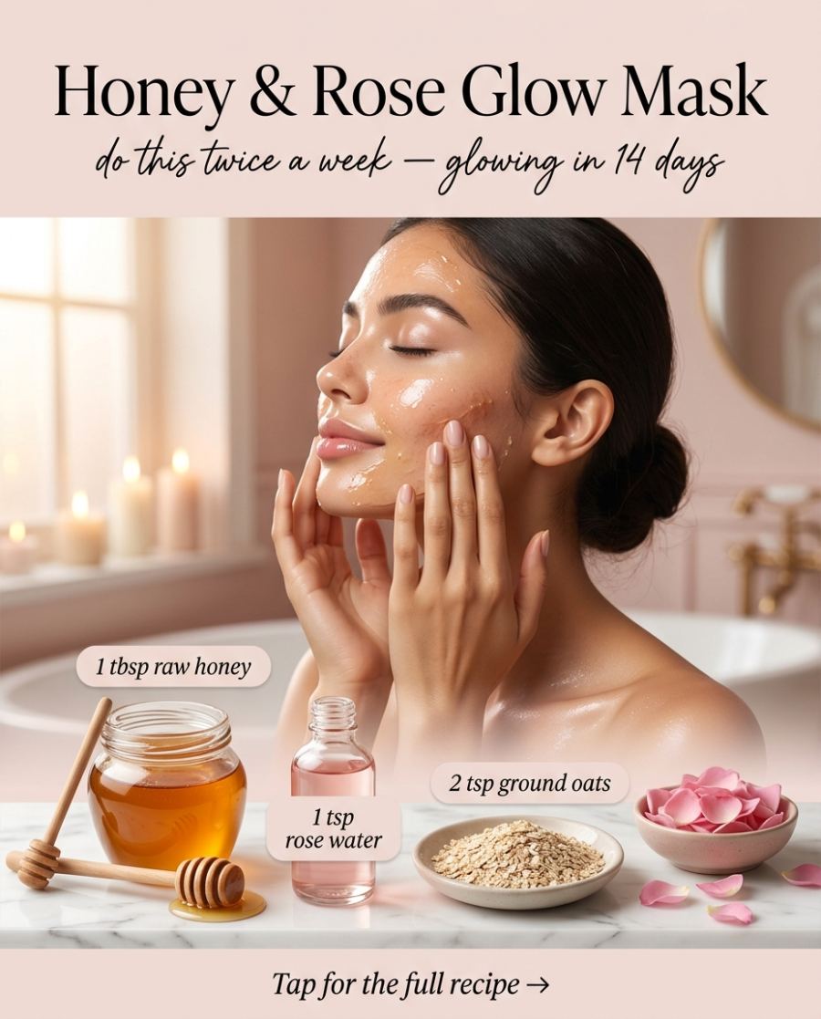 Honey & Rose Glow Mask — DIY beauty recipe