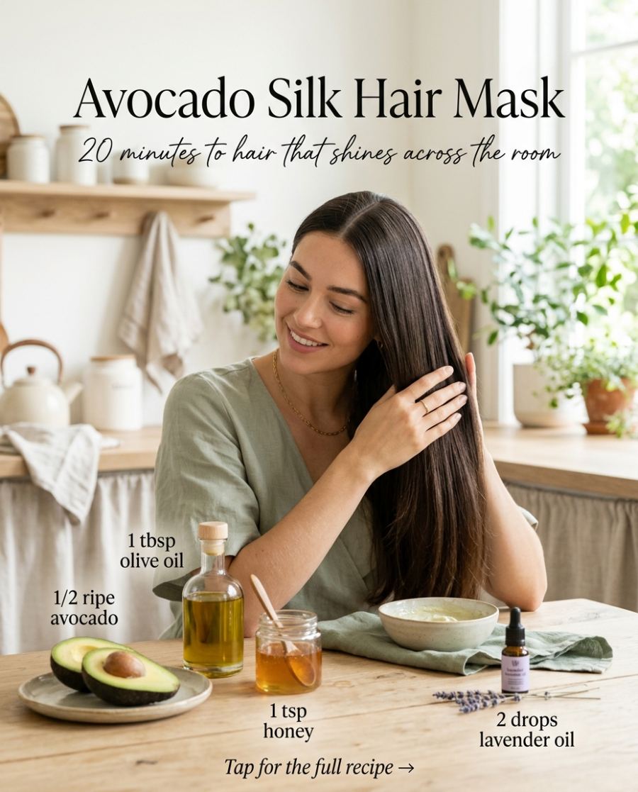 Avocado Silk Hair Mask — DIY beauty recipe