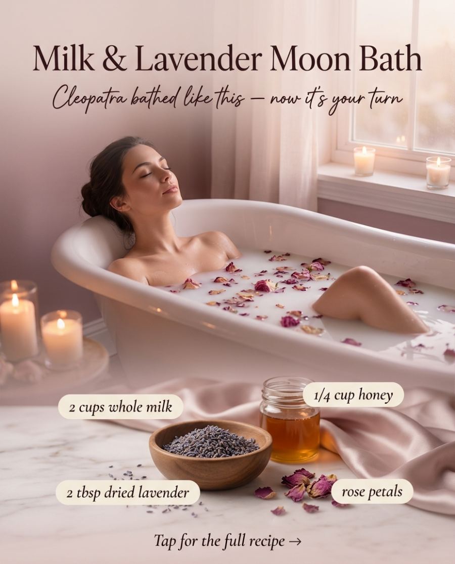 Milk & Lavender Moon Bath — DIY beauty recipe