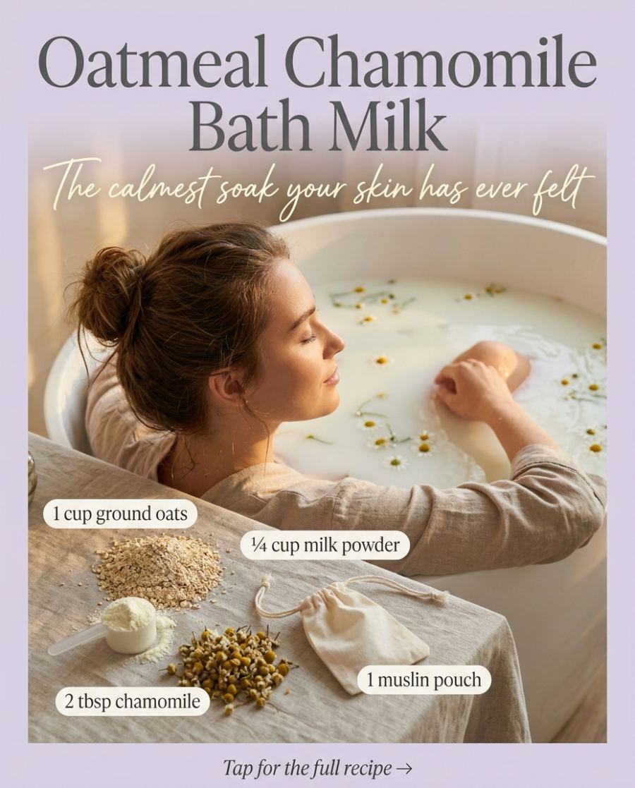 Oatmeal Chamomile Bath Milk — DIY beauty recipe