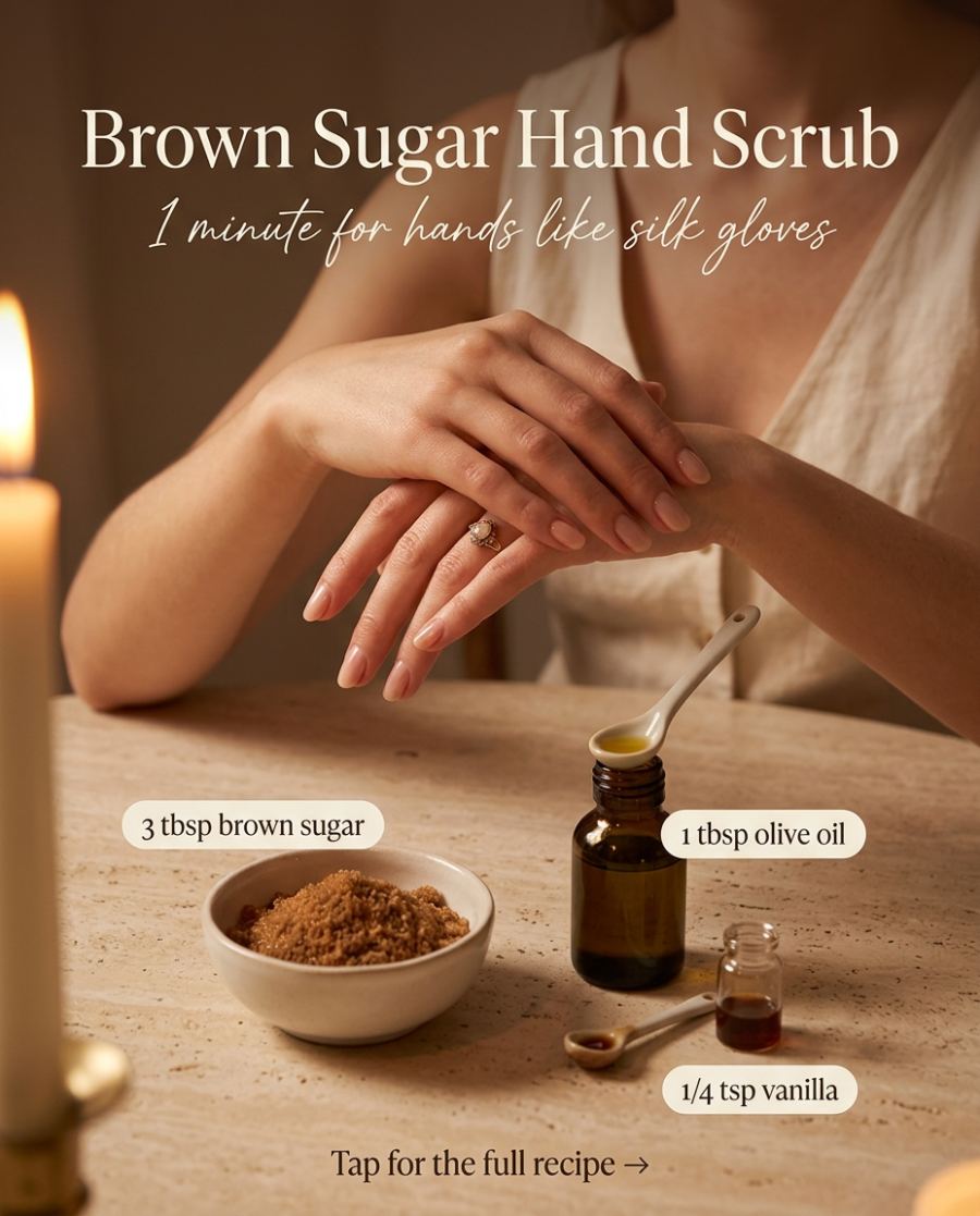 Brown Sugar Hand Scrub — DIY beauty recipe