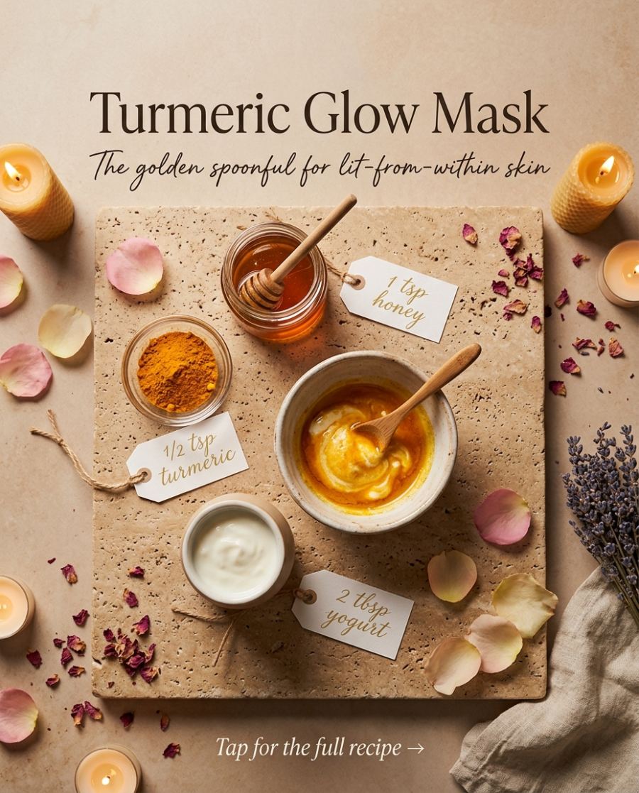Turmeric Glow Mask — DIY beauty recipe