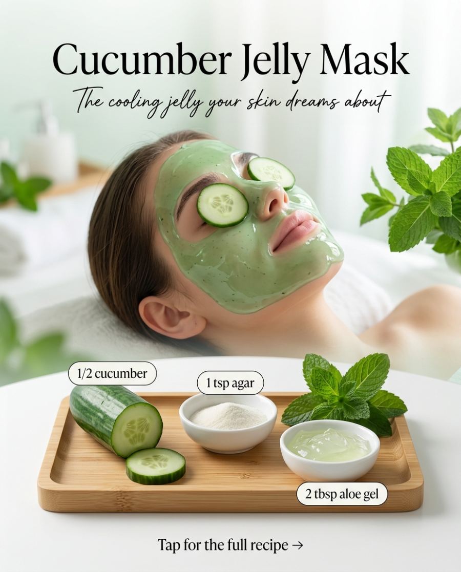 Cucumber Jelly Mask — DIY beauty recipe