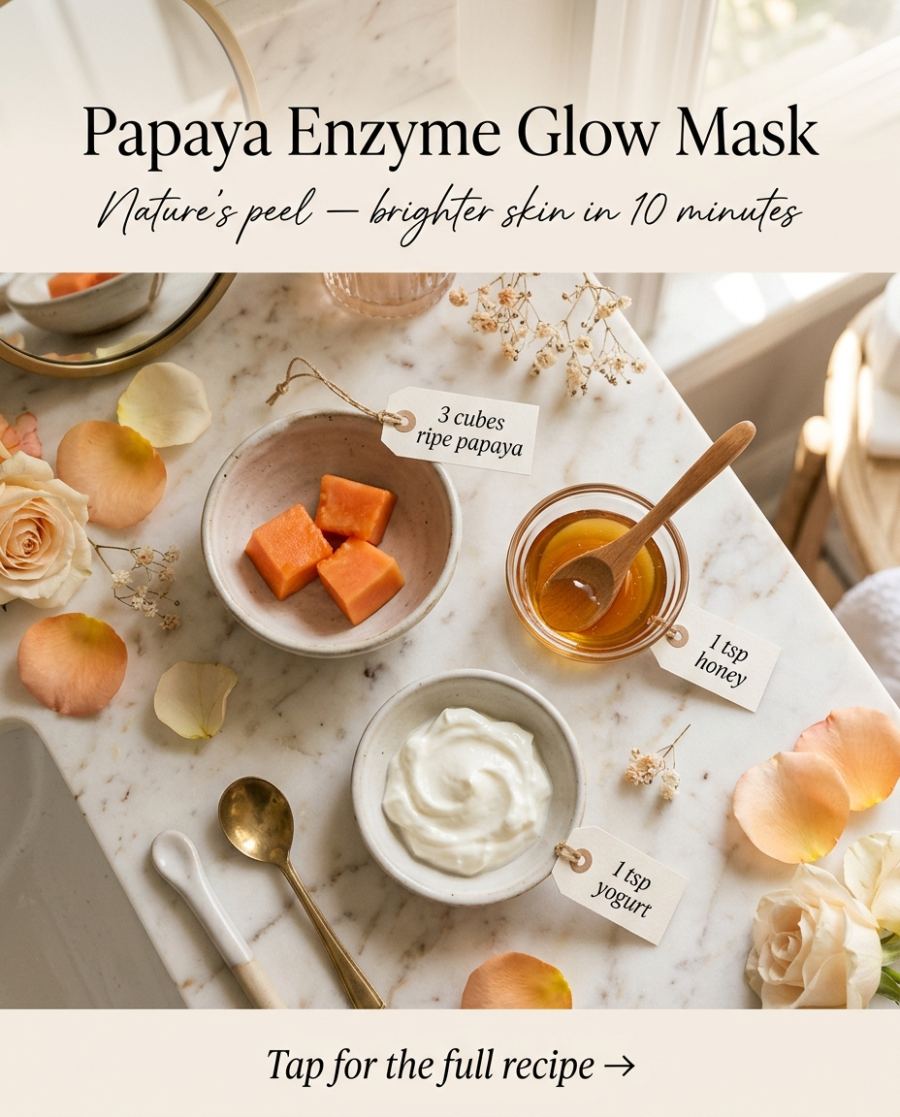 Papaya Enzyme Glow Mask — DIY beauty recipe