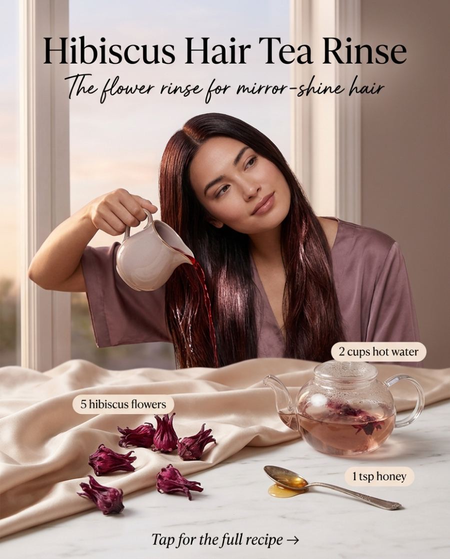 Hibiscus Hair Tea Rinse — DIY beauty recipe