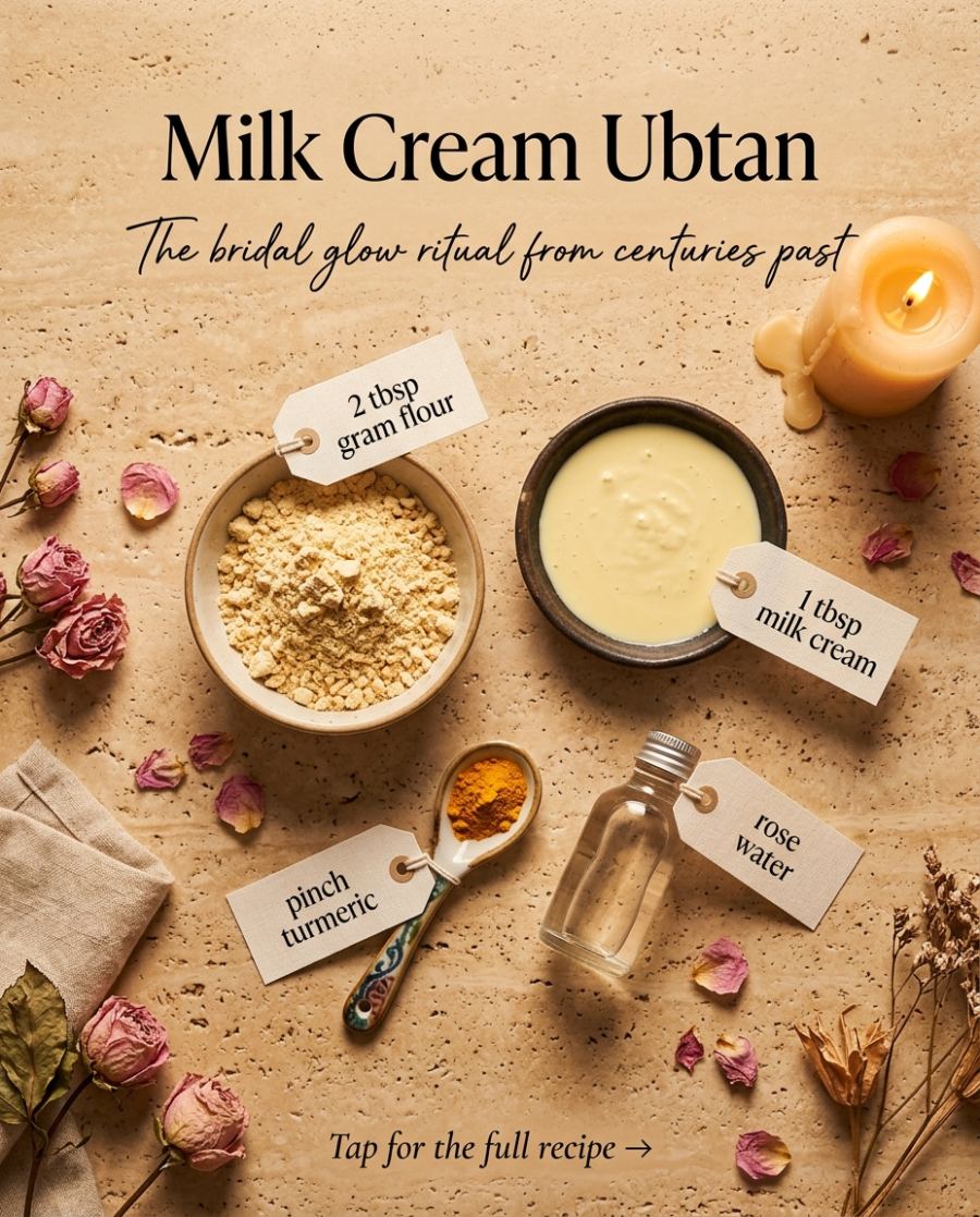 Milk Cream Ubtan — DIY beauty recipe