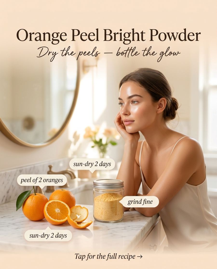 Orange Peel Bright Powder — DIY beauty recipe