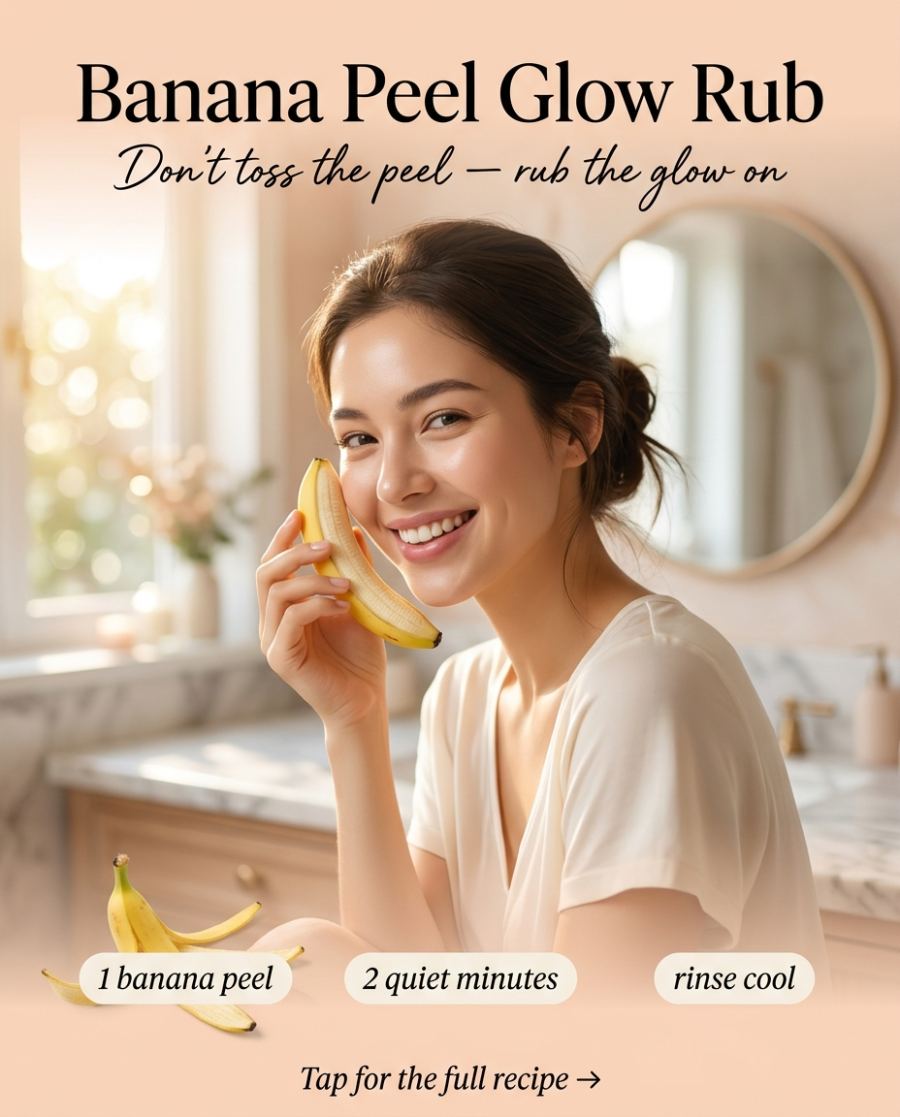 Banana Peel Glow Rub — DIY beauty recipe