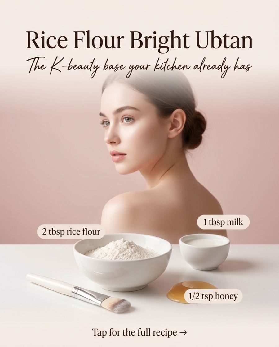 Rice Flour Bright Ubtan — DIY beauty recipe