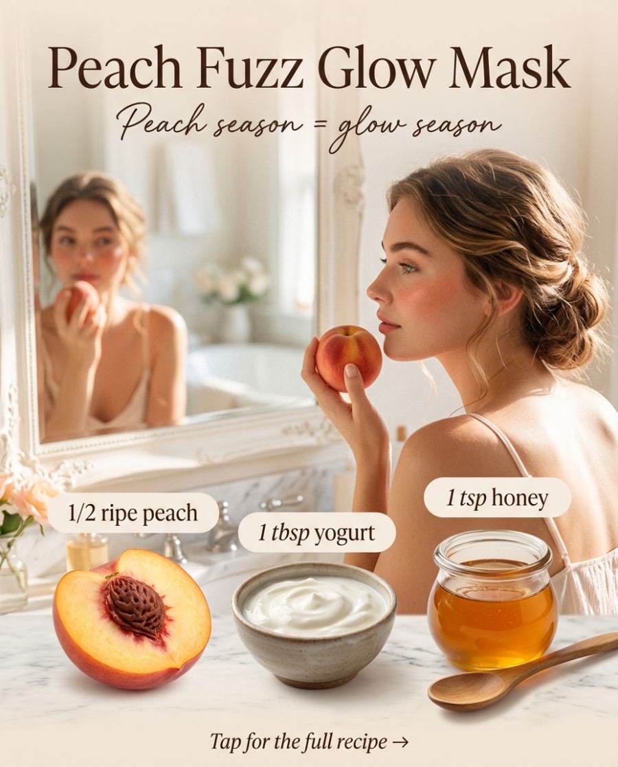 Peach Fuzz Glow Mask — DIY beauty recipe