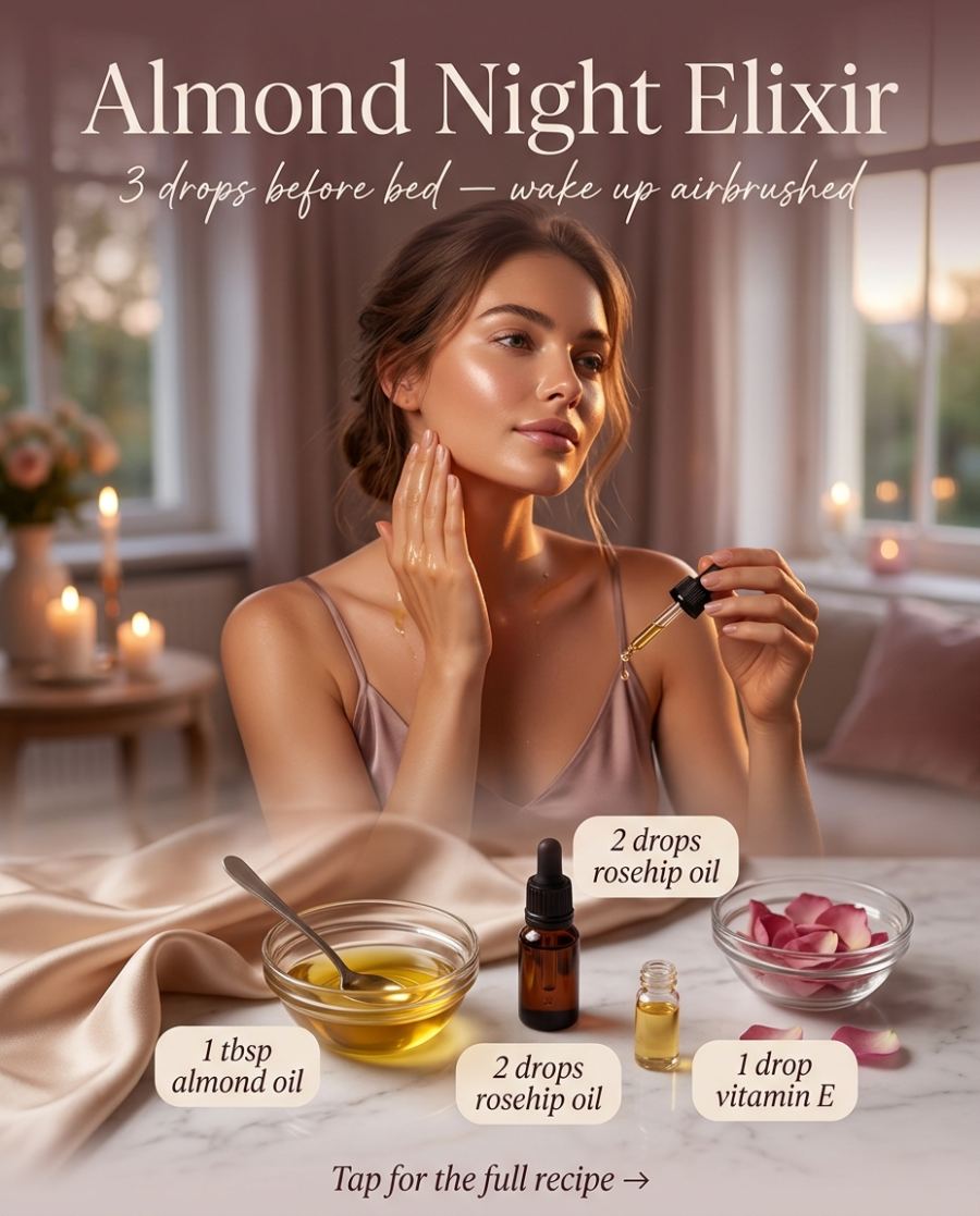 Almond Night Elixir — DIY beauty recipe
