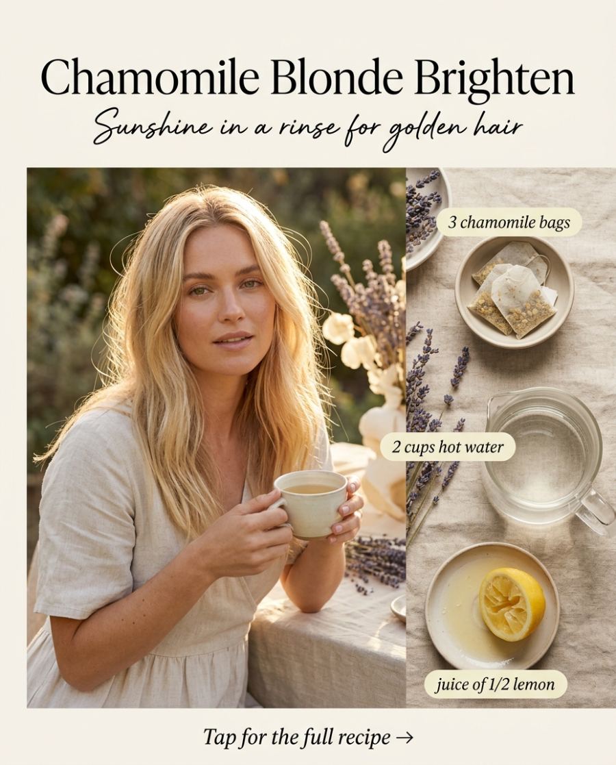 Chamomile Blonde Brighten — DIY beauty recipe