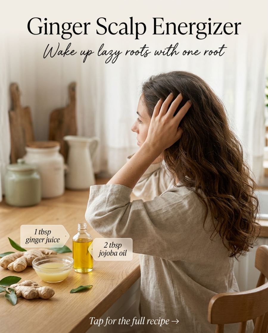 Ginger Scalp Energizer — DIY beauty recipe