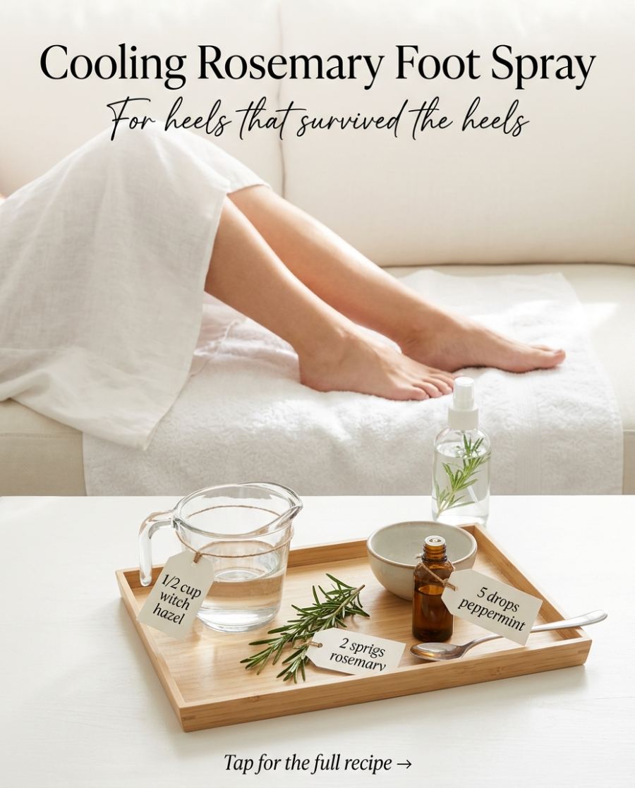 Cooling Rosemary Foot Spray — DIY beauty recipe