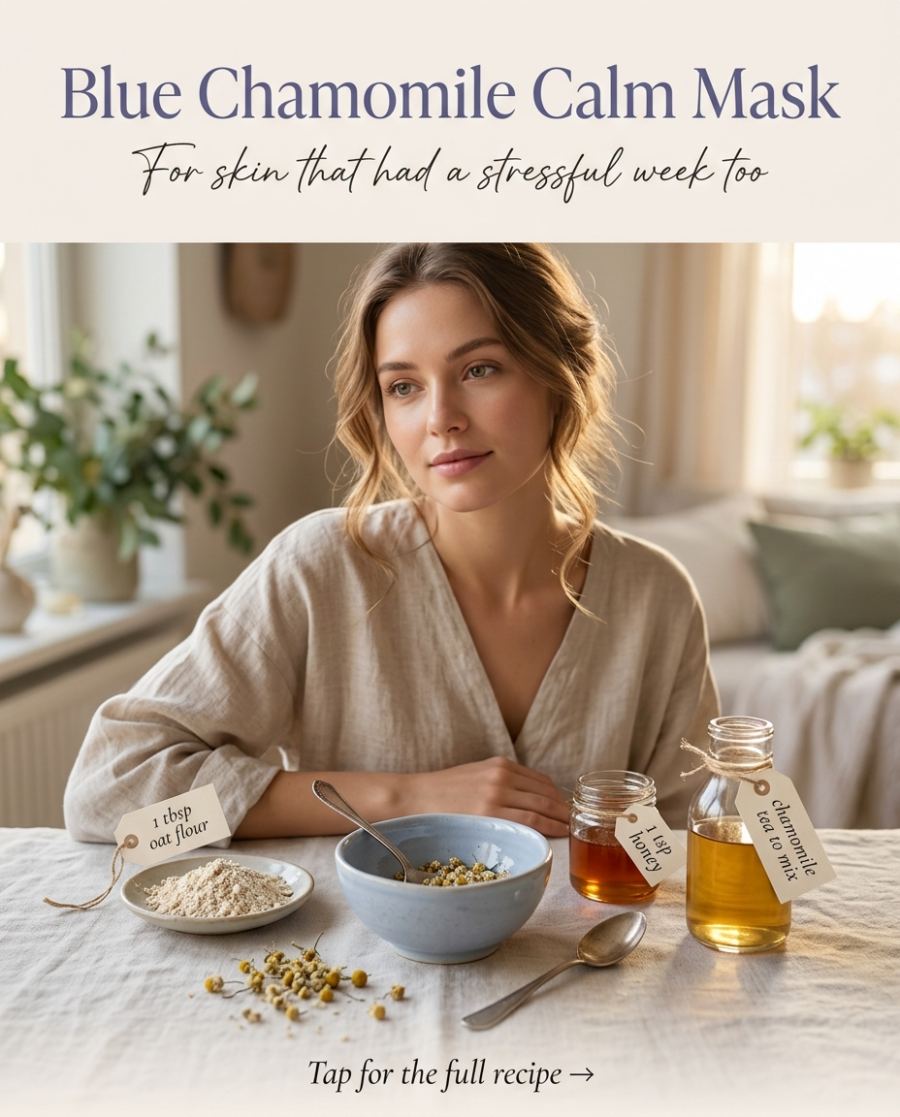 Blue Chamomile Calm Mask — DIY beauty recipe