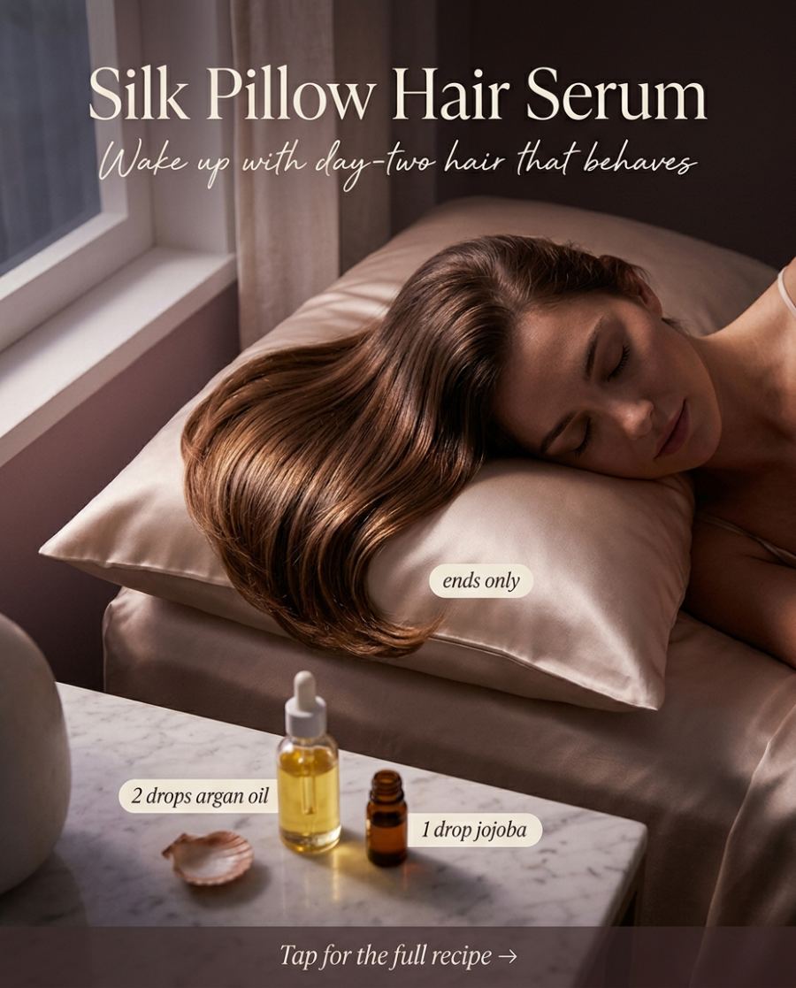 Silk Pillow Hair Serum — DIY beauty recipe