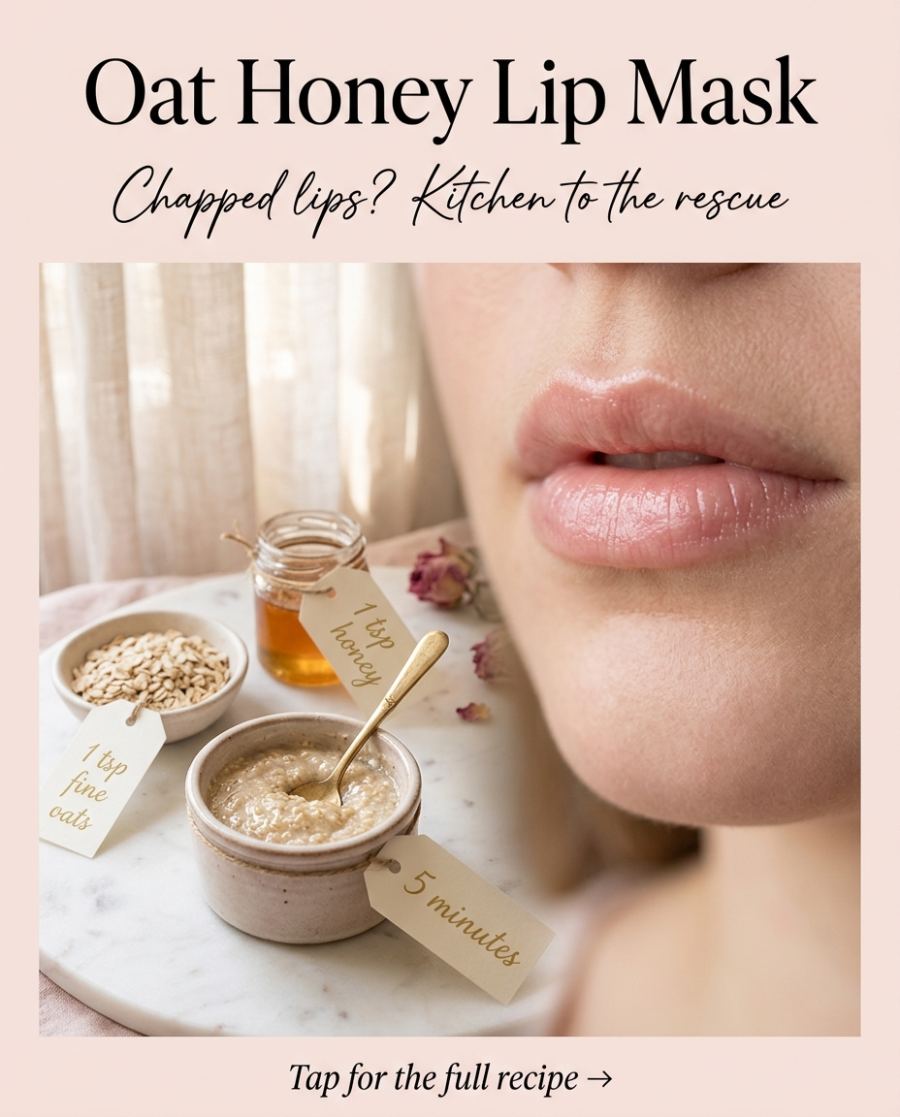 Oat Honey Lip Mask — DIY beauty recipe