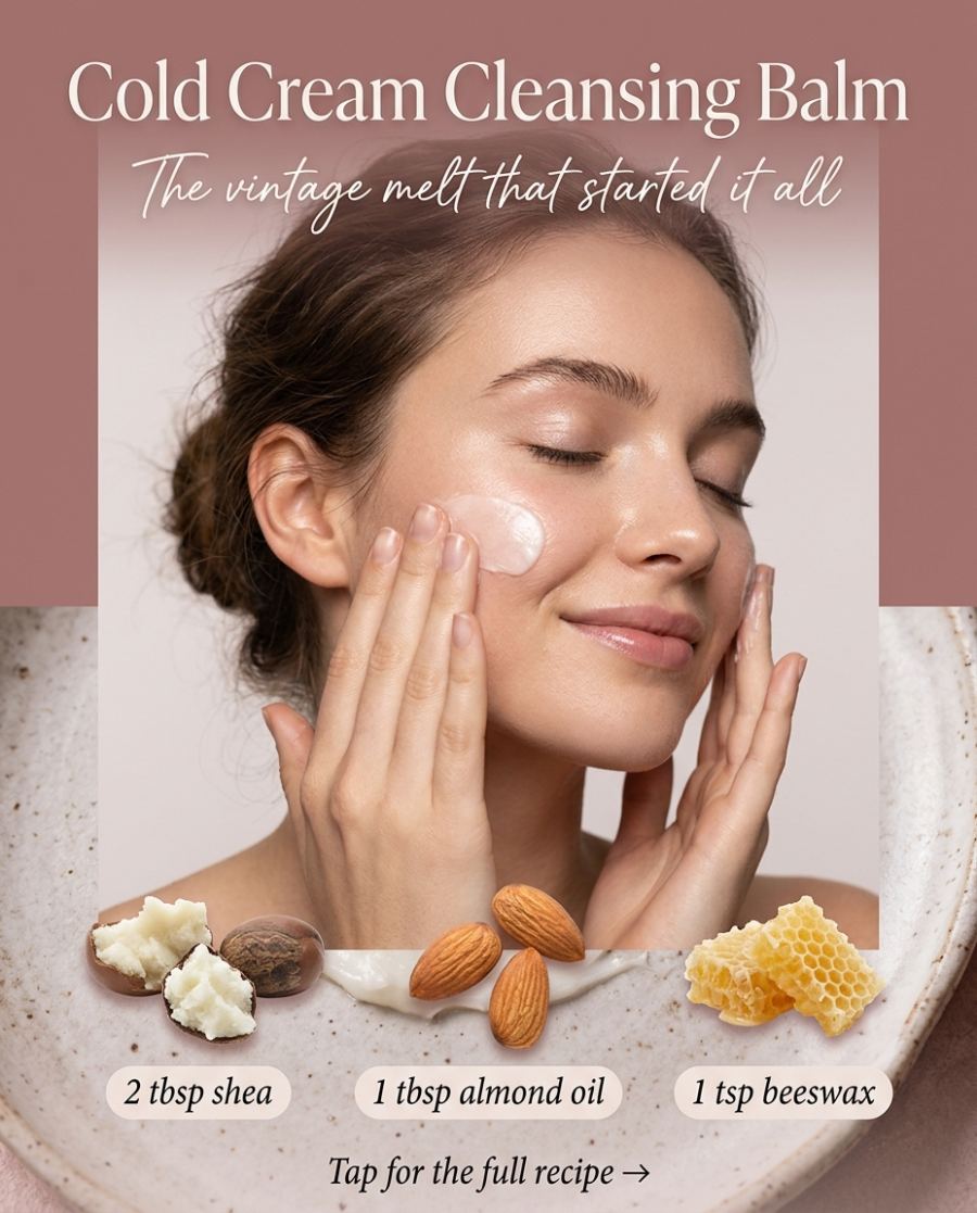 Cold Cream Cleansing Balm — DIY beauty recipe