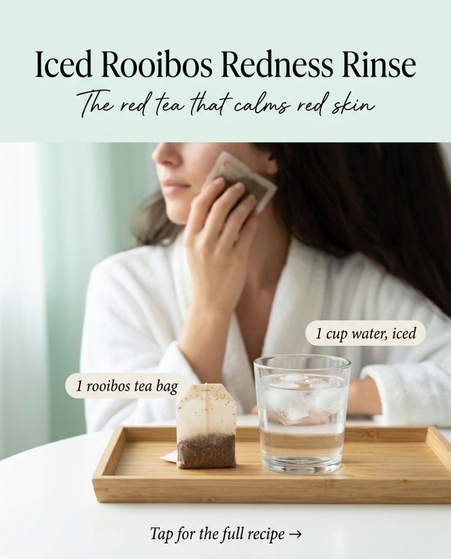 Iced Rooibos Redness Rinse — DIY beauty recipe
