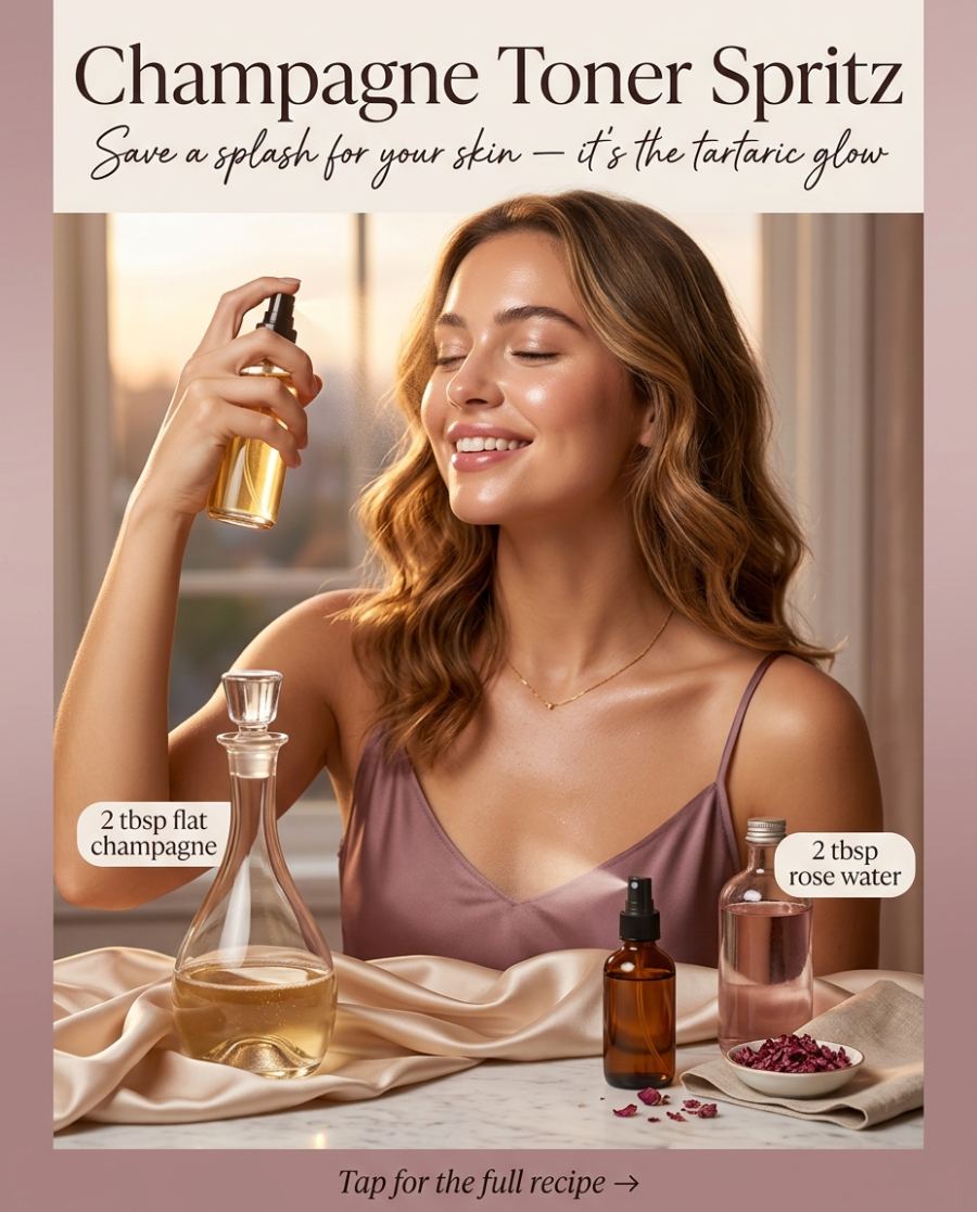 Champagne Toner Spritz — DIY beauty recipe