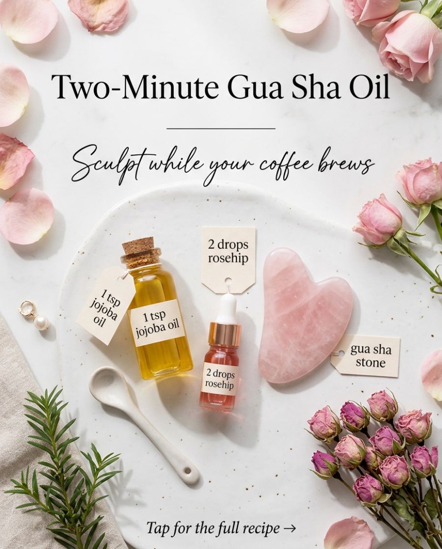 Two-Minute Gua Sha Oil — DIY beauty recipe