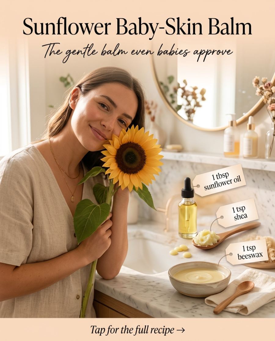 Sunflower Baby-Skin Balm — DIY beauty recipe