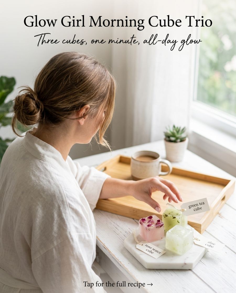 Glow Girl Morning Cube Trio — DIY beauty recipe