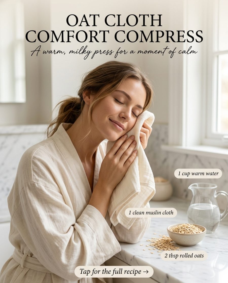 Oat Cloth Comfort Compress — homemade facial rituals & serum ingredients styled for the recipe