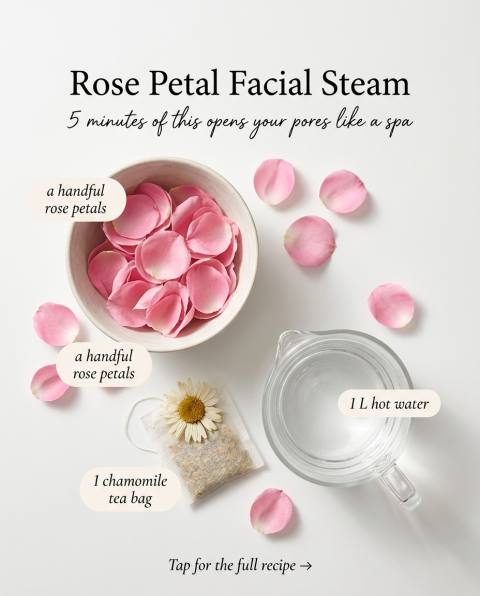 Rose Petal Facial Steam