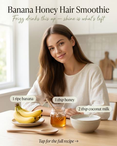 Banana Honey Hair Smoothie