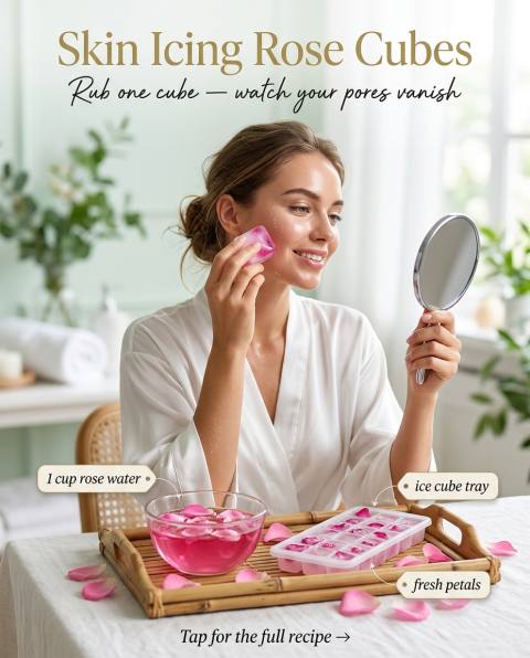 Skin Icing Rose Cubes