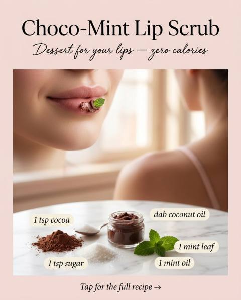 Choco-Mint Lip Scrub