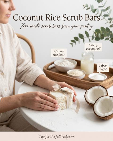 Coconut Rice Scrub Bars