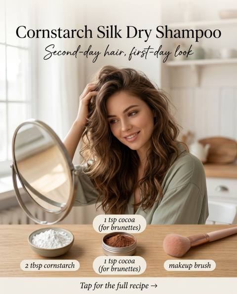 Cornstarch Silk Dry Shampoo