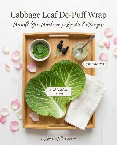 Cabbage Leaf De-Puff Wrap