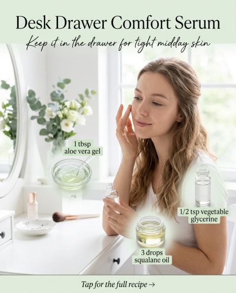Desk Drawer Comfort Serum — homemade facial rituals & serum ingredients styled for the recipe