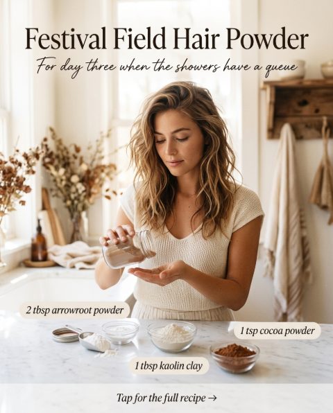 Festival Field Hair Powder — homemade body care ingredients styled for the recipe