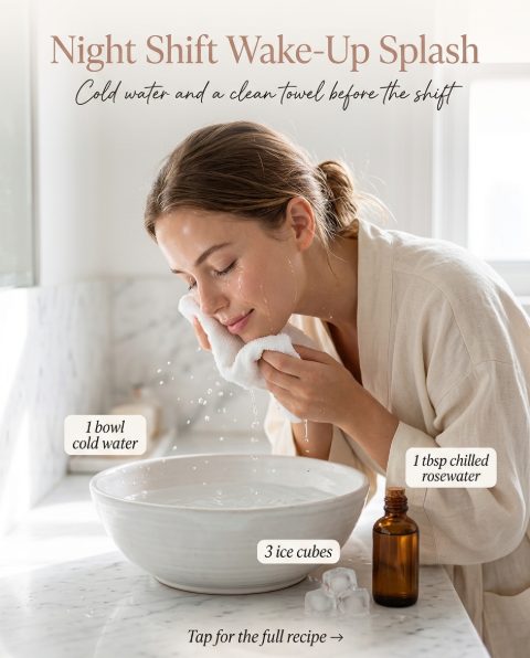 Night Shift Wake-Up Splash — homemade facial rituals & serum ingredients styled for the recipe