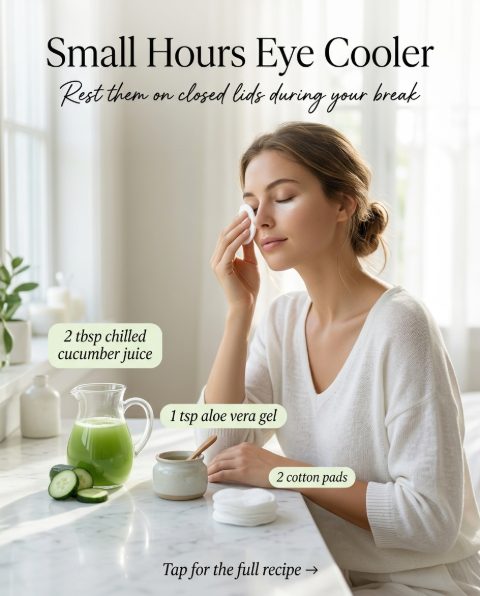 Small Hours Eye Cooler — homemade facial rituals & serum ingredients styled for the recipe