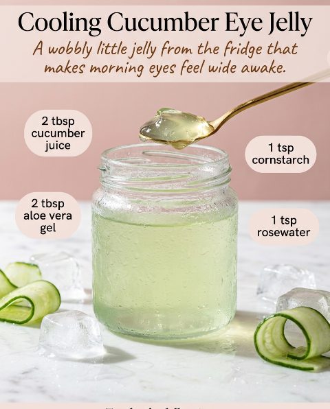 Cooling Cucumber Eye Jelly — homemade Facial Rituals & Serums recipe