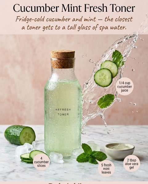 Cucumber Mint Fresh Toner — homemade Cleansers & Toners recipe