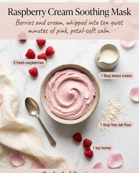 Raspberry Cream Soothing Mask — homemade Face Masks recipe
